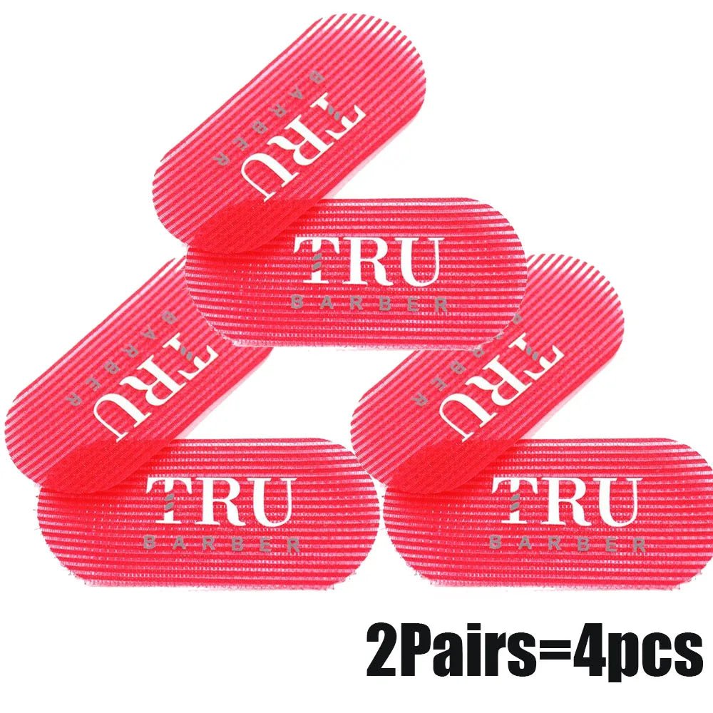 Storazone 6pcs Red 6/2Pcs Salon Barber Hair Sticker Hairdressing Tape Hair Gripper Hair Holder Hairpin Barber Supplies Hair Dresser Accessories