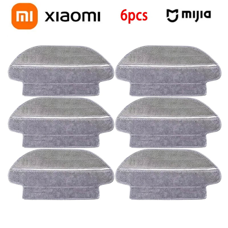 Storazone 6PCS Xiaomi Mijia Mi Robot Vacuum-Mop Pro STYTJ02YM 2S / 3C / Conga 3490 Viomi V2 PRO V3 SE Main Side Brush Hepa Filter Mop Part