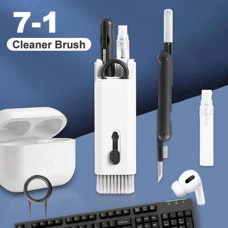 Storazone 7-in-1 Cleaning Kit Computer Keyboard Cleaner Brush Earphones Cleaning Pen For Headset Phone Cleaning Tools Keycap Puller Set