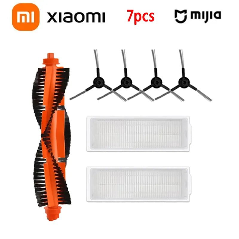 Storazone 7PCS Xiaomi Mijia Mi Robot Vacuum-Mop Pro STYTJ02YM 2S / 3C / Conga 3490 Viomi V2 PRO V3 SE Main Side Brush Hepa Filter Mop Part