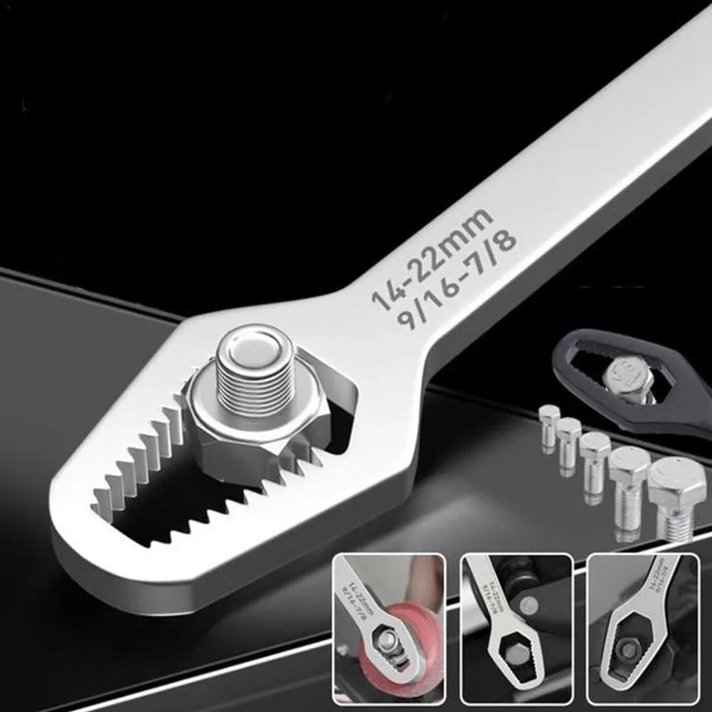 Storazone 8-22mm Universal Torx Wrench Self-tightening Adjustable Glasses Wrench Board Double-head Torx Spanner Hand Tools for Factory