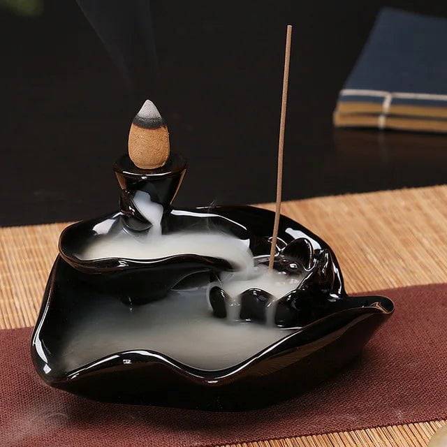 Storazone 8 Only Burner Creative Home Decor Backflow Stick Incense Burner Ceramic Censer Home Decoration Use In Home Teahouse Zen Yoga Decor -No Incense