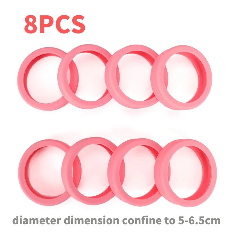 Storazone 8pcs Pink 8/4PCS Luggage Wheels Protector Silicone Wheels Caster Shoes Travel Luggage Suitcase Reduce Noise Wheels Guard Cover Accessories