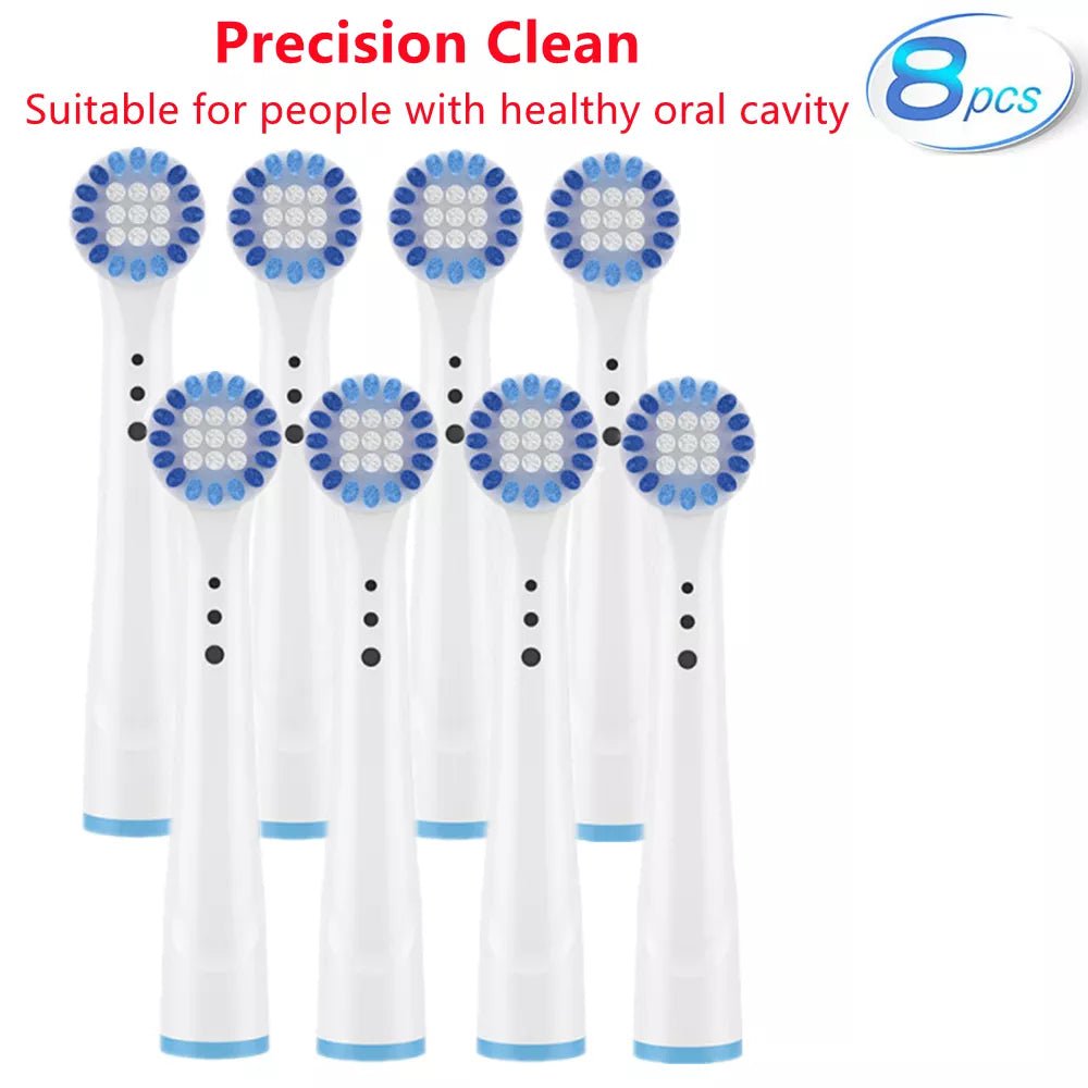 Storazone 8PCS YE642 Brush Head nozzles for Braun Oral B Replacement Toothbrush Head Sensitive Clean Sensi Ultrathin Gum Care Brush Head for oralb