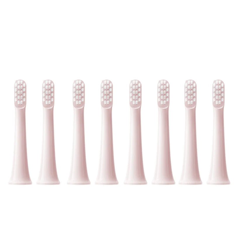 Storazone 8Pink 8PCS For XIAOMI MIJIA T100 Replacement Brush Heads Sonic Electric Toothbrush Vacuum DuPont Soft Bristle Suitable Nozzles