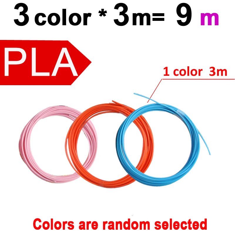Storazone 9M PLA / Only USB 3D Printing Pen DIY Drawing Pens With 1.75mm PLA Filament Birthday Christmas Gifts For Kids Children With Power Travel Case