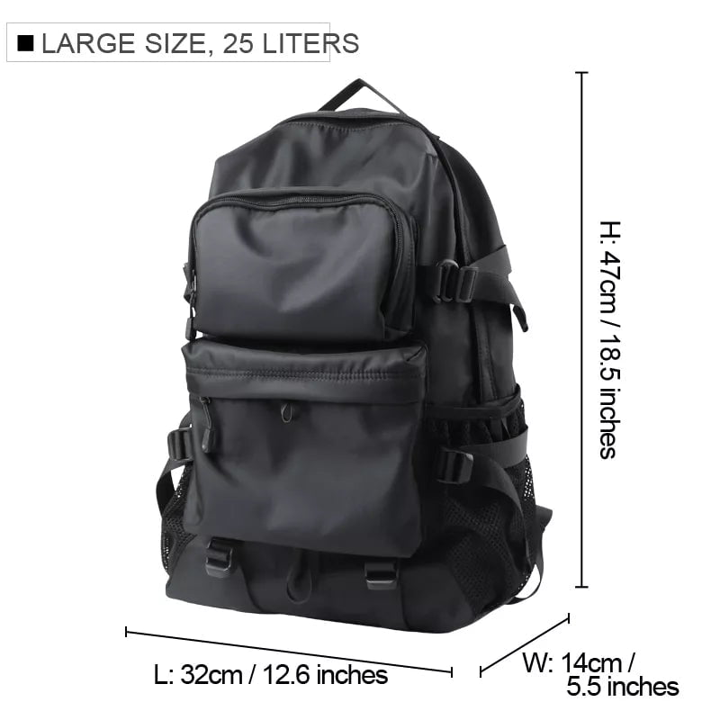 Storazone A-15.6inch PC-Large Sell Well Casual Street Style Male Backpack Large Capacity 17inch Laptop Travel BackPack Tiding University College Schoolbag