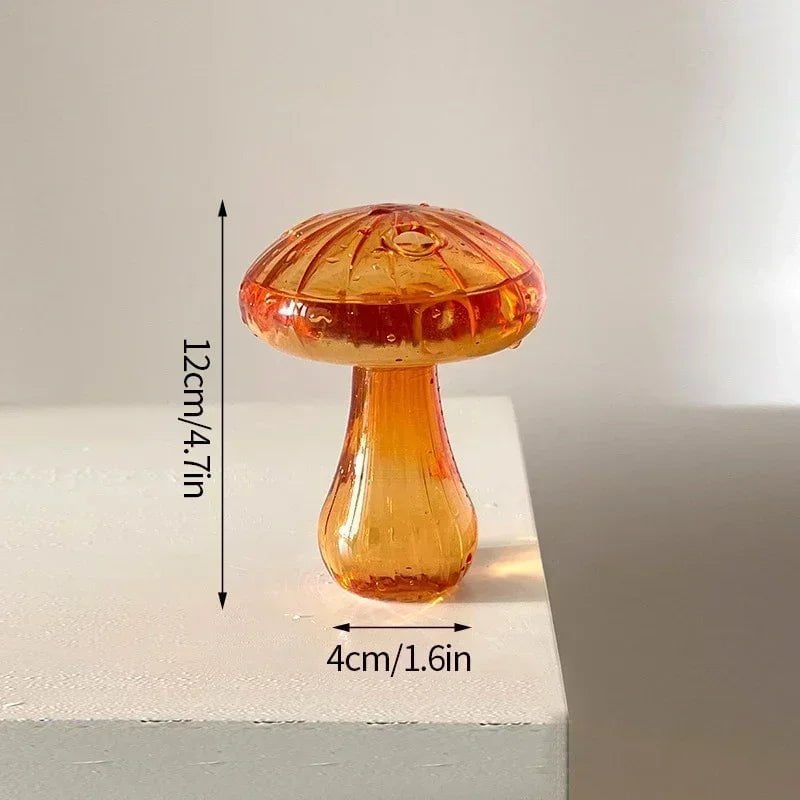 Storazone A1 mushroom vase Creative Mushroom Glass Vase Plant Hydroponic Terrarium Art Plant Hydroponic Table Vase Glass Crafts DIY Aromatherapy Bottle