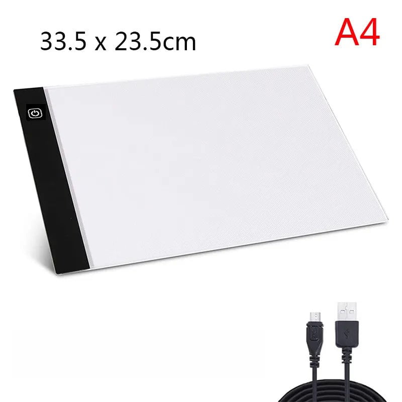 Storazone A4(33.5x23.5cm) A3/A4/A5 Size Led Light Pad Eye Protection Easier for Diamond Painting Embroidery Sale Three Level Dimmable Painting Pad