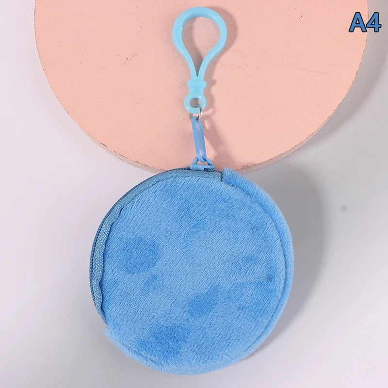 Storazone A4 HOT! Cute Cartoon Plush Shark Coin Purse Plush Animal Wallet For Women Kids Zipper Coin Bag