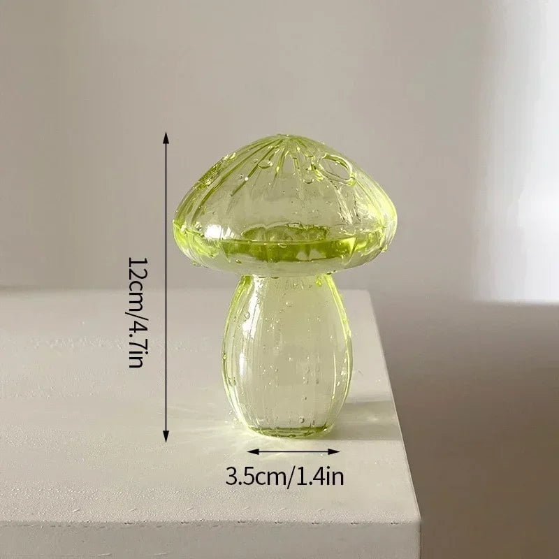 Storazone A4 mushroom vase Creative Mushroom Glass Vase Plant Hydroponic Terrarium Art Plant Hydroponic Table Vase Glass Crafts DIY Aromatherapy Bottle