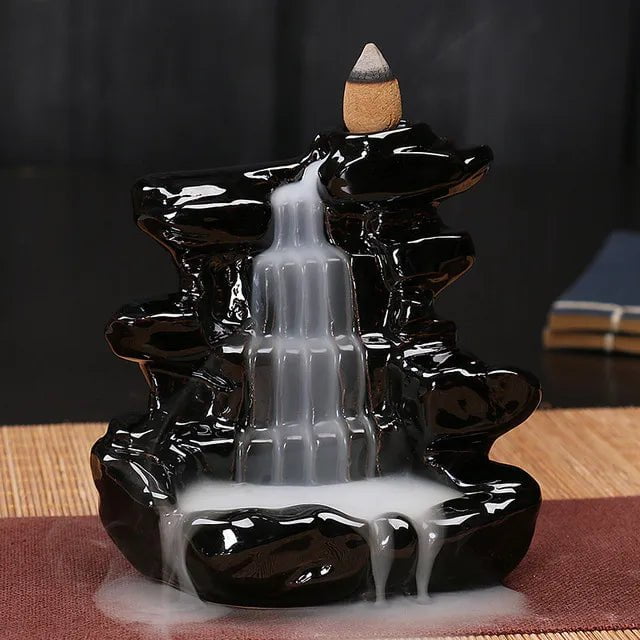 Storazone AA13 Only Burner Creative Home Decor Backflow Stick Incense Burner Ceramic Censer Home Decoration Use In Home Teahouse Zen Yoga Decor -No Incense