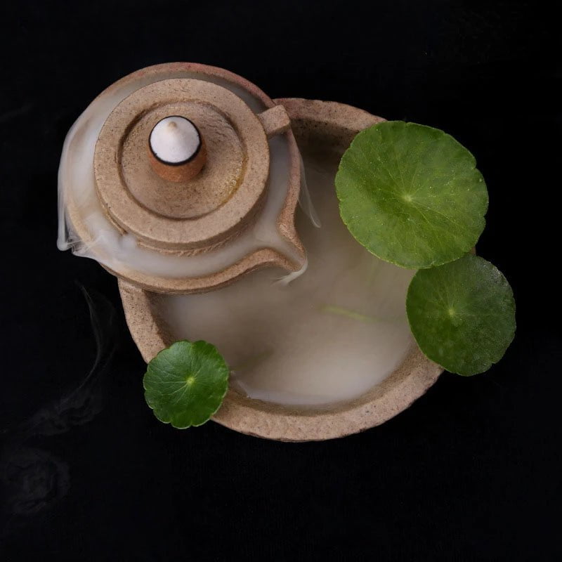 Storazone AA69 Only Burner Creative Home Decor Backflow Stick Incense Burner Ceramic Censer Home Decoration Use In Home Teahouse Zen Yoga Decor -No Incense