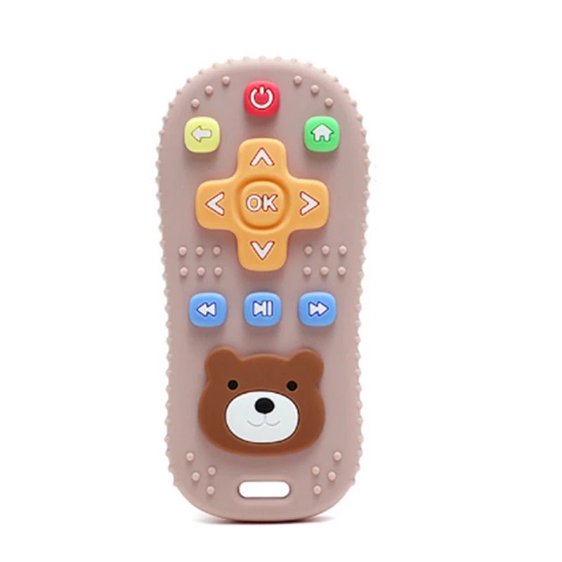 Storazone AAD0093-B TYRY.HU 1Pc Baby Silicone Teether Toys Remote Control Shape Teether Rodent Gum Pain Relief Teething Toy Kids Sensory Educational