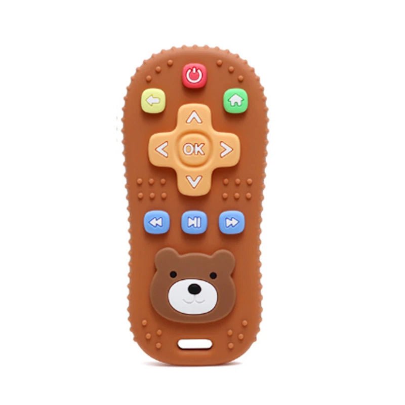 Storazone AAD0093-C TYRY.HU 1Pc Baby Silicone Teether Toys Remote Control Shape Teether Rodent Gum Pain Relief Teething Toy Kids Sensory Educational