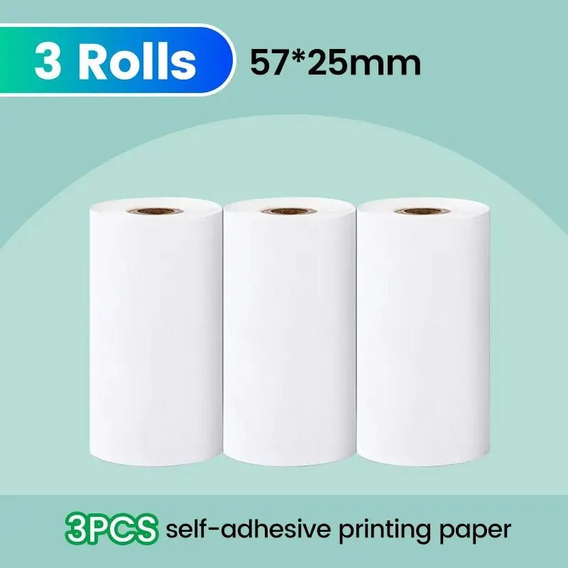 Storazone Adhesive printing Olaf 57 * 25mm 3pcs High-definition Printing Paper White Children's Camera Printer Replacement Accessories Mini Error Printer