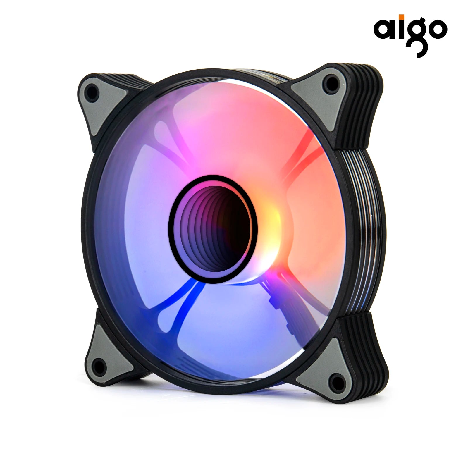Storazone Aigo AR12PRO 120mm rgb fan 4pin PWM argb Cooling fan 3pin5v aurora effect colorful choice 12cm ventilador Computer PC Case fans