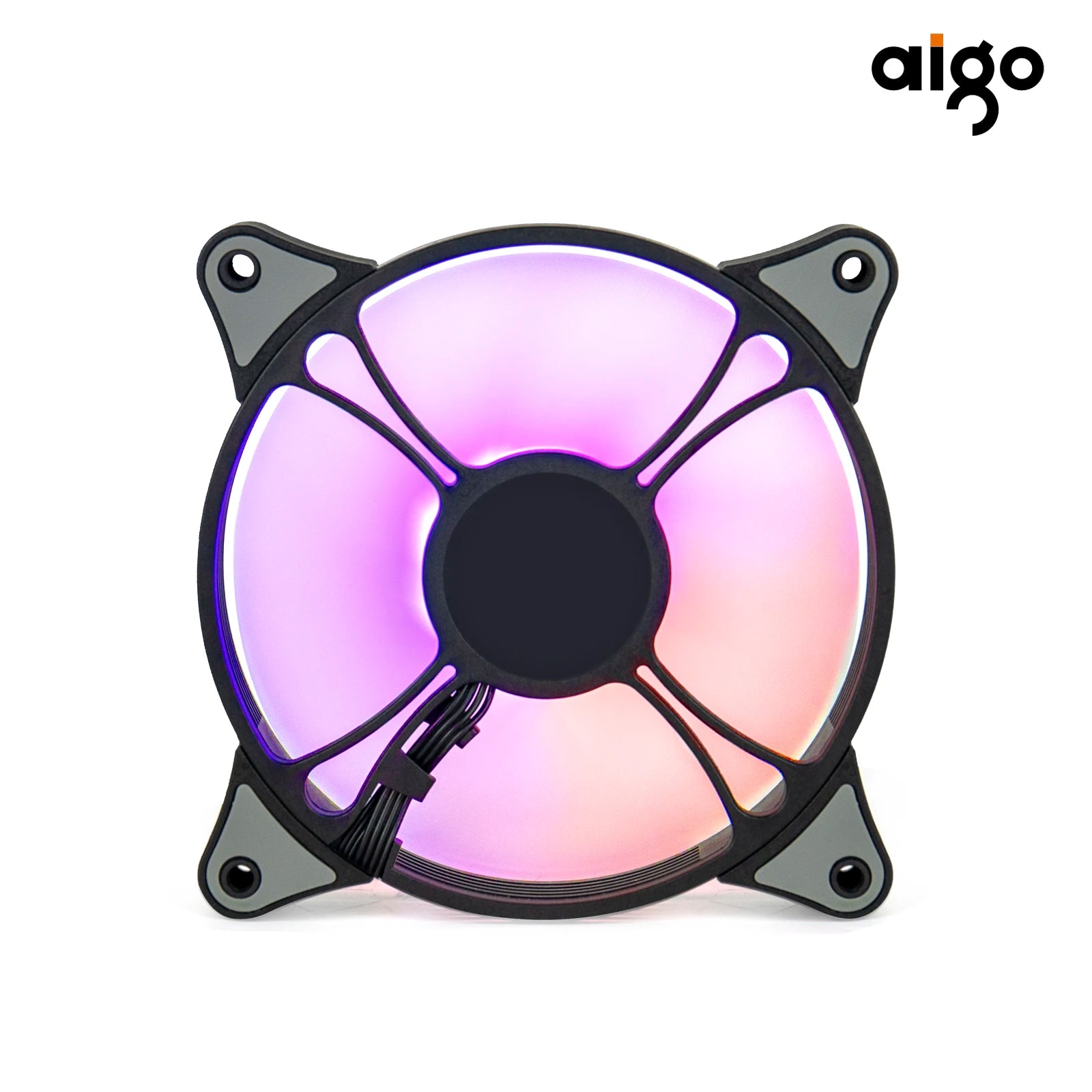 Storazone Aigo AR12PRO 120mm rgb fan 4pin PWM argb Cooling fan 3pin5v aurora effect colorful choice 12cm ventilador Computer PC Case fans