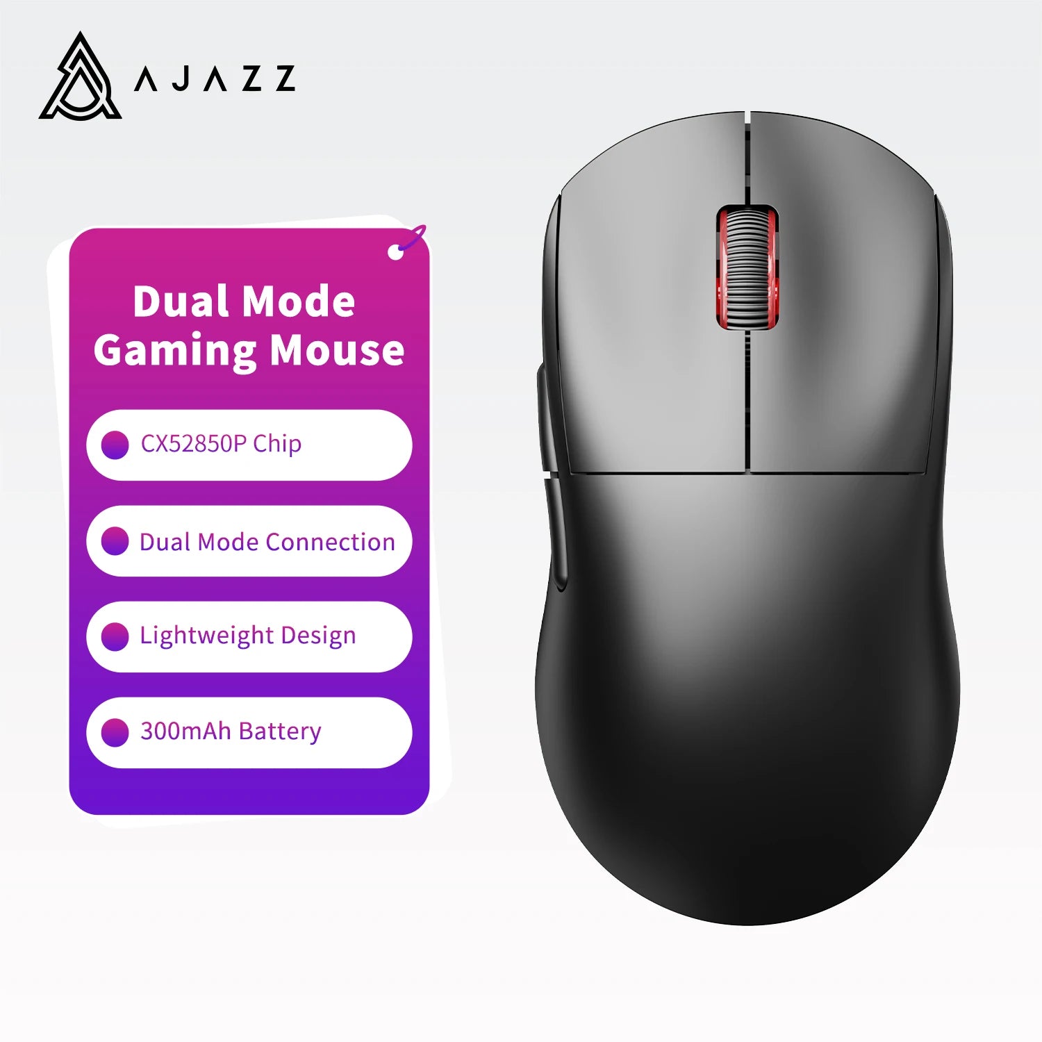 Storazone AJ199MC Black / CHINA AJAZZ AJ199 2.4GHz Wireless Mouse Optical Mice with USB Receiver Gamer 26000DPI 6 Buttons Mouse For Computer PC Laptop Desktop