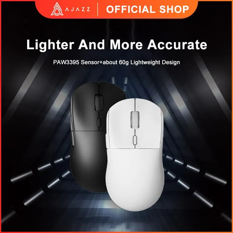 Storazone AJAZZ AJ199 2.4GHz Wireless Mouse Optical Mice with USB Receiver Gamer 26000DPI 6 Buttons Mouse For Computer PC Laptop Desktop