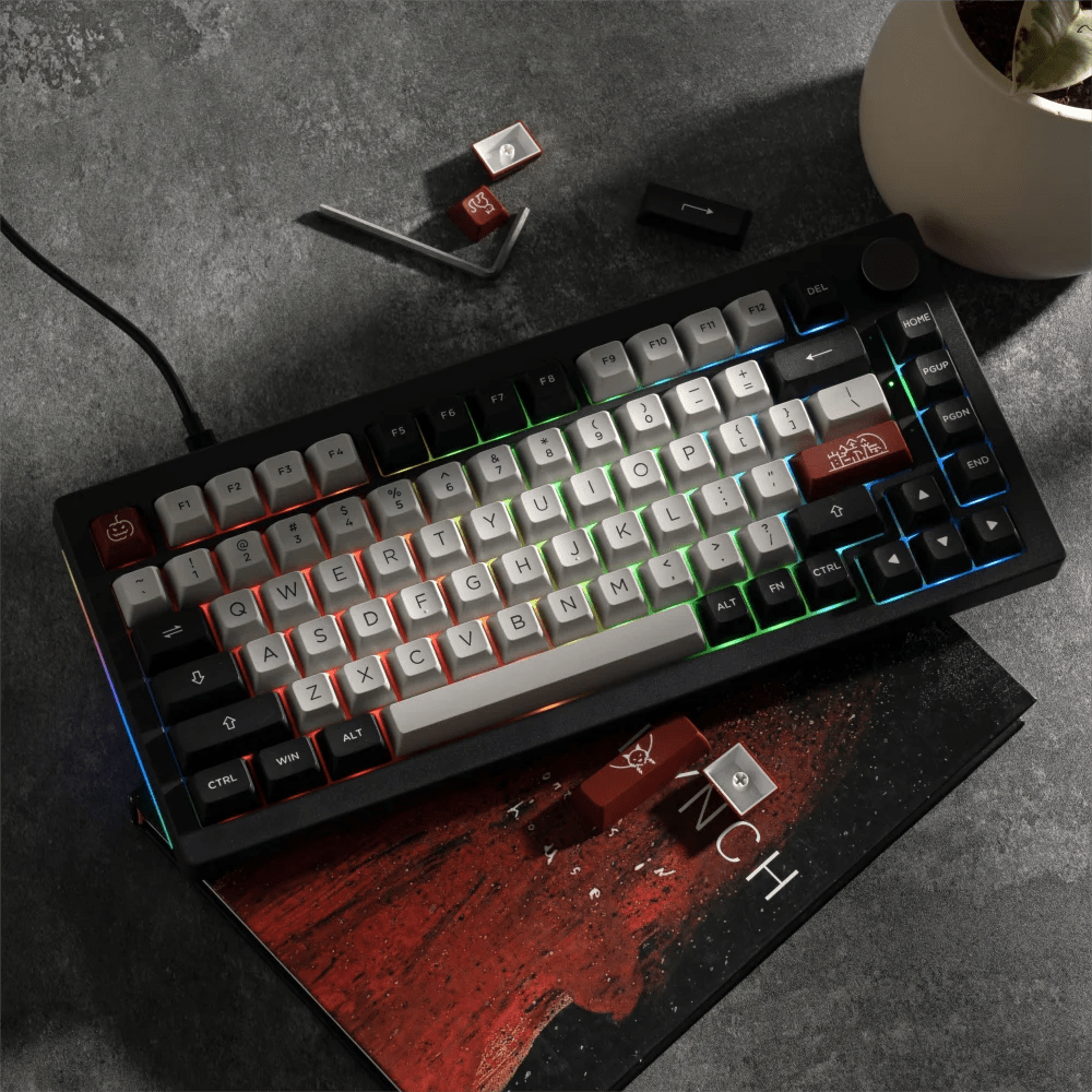 Storazone Akko 5075B Plus V2 75% Mechanical Gaming Keyboard 3/5 Pin Hot Swap Three-Modes RGB 2.4GHz Wireless/USB Type-C/Bluetooth 5.0