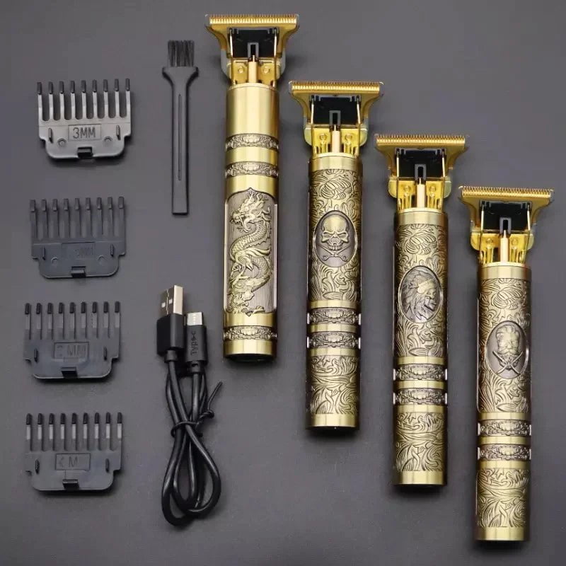 Storazone ALFA Máquina De Cortar Cabelo Parágrafo Barba Masculina Designer Aleatório Elétrico Profissional