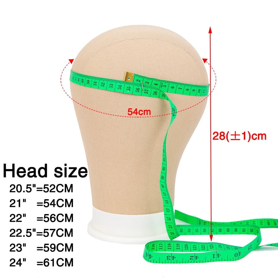 Storazone Alileader Training Mannequin Head Canvas Block Head Display Styling Mannequin Manikin Head Wig Stand Free Get T Needle Holder