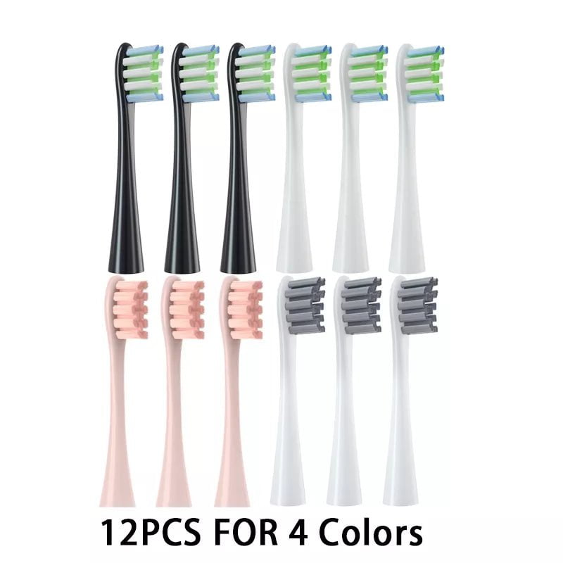 Storazone All 12PCS Replacement Brush Heads for Oclean X/ X PRO/ Z1/ F1/ One/ Air 2 /SE Sonic Electric Toothbrush DuPont Soft Bristle Nozzles