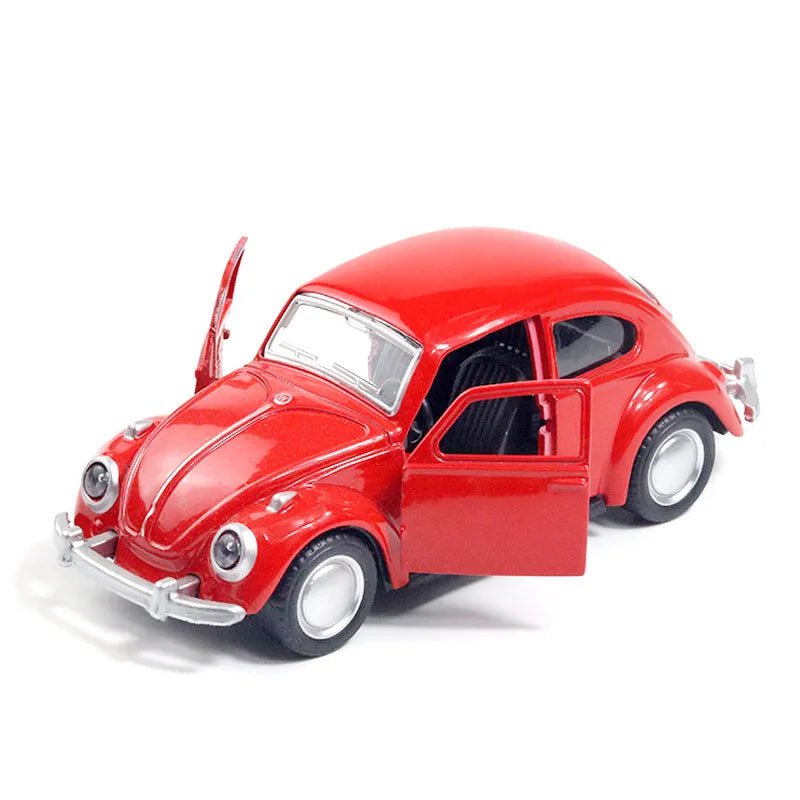 Storazone Alloy car model Beetle vintage car door opening force Children's toy car cake decoration Car carrying accessories
