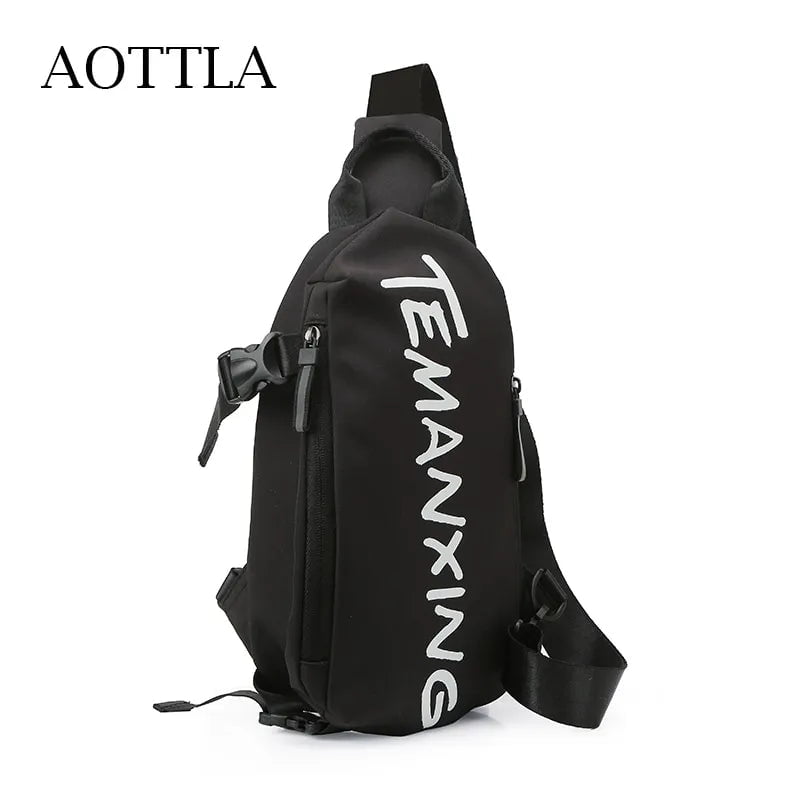 Storazone AOTTLA Chest Bag Crossbody Backpack Men Waterproof Oxford Cloth Shoulder Bag Women's 2021 Casual Messenger Bag Unisex Small Bag