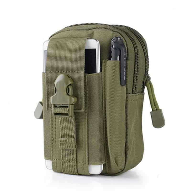 Storazone ArmyGreen Outdoor Men Waist Pack Bum Bag Pouch Waterproof Tactical Military Sport Hunting Belt Molle Nylon Mobile Phone Bags Travel Tools