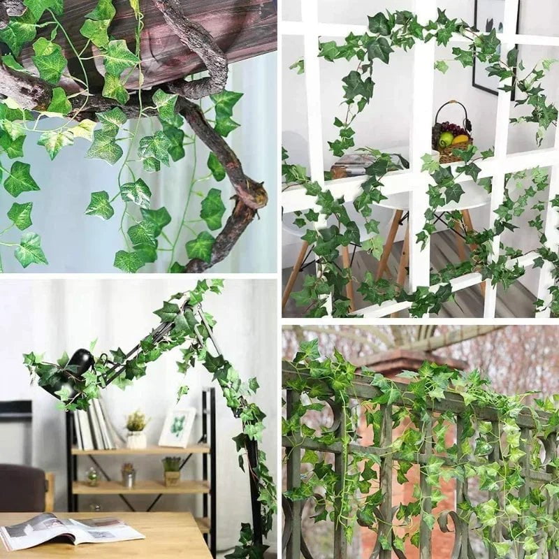 Storazone Artificial ivy wall home decorative plants vines greenery garland hanging for room garden office wedding wall decoration foliage