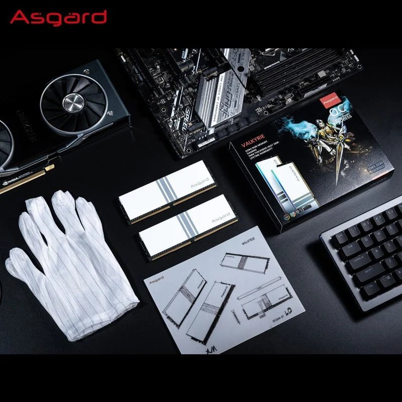 Storazone Asgard DDR4 RAM PC 8GBx2  16GBX2 3200MHz 3600MHz  RGB RAM Polar White  for Desktop