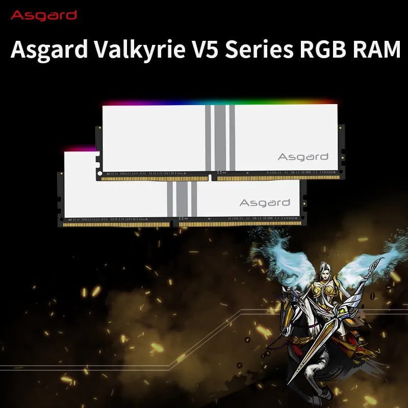 Storazone Asgard DDR4 RAM PC 8GBx2  16GBX2 3200MHz 3600MHz  RGB RAM Polar White  for Desktop