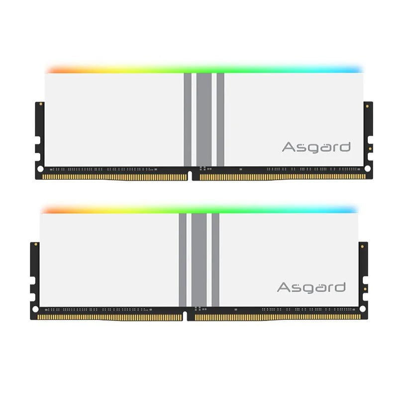 Storazone Asgard DDR4 RAM PC 8GBx2  16GBX2 3200MHz 3600MHz  RGB RAM Polar White  for Desktop