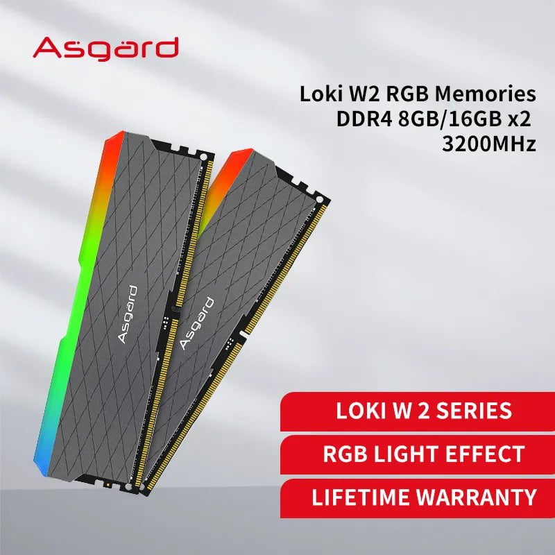 Storazone Asgard Loki w2 RGB RAM 8GBx2 16gb 32gb 3200MHz  PC4-25600 DDR4 DIMM Memoria Ram ddr4  Desktop  Rams 1.35V