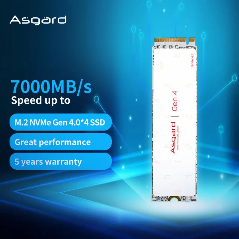 Storazone Asgard M2 SSD GEN4 M.2 2280 Pcle 4.0 X4 NVMe 1TB 2TB Internal Hard Disk