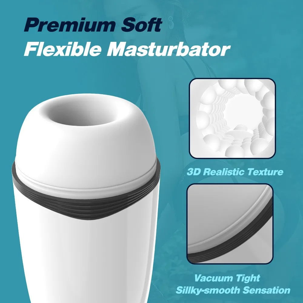 Storazone Automatic Male Masturbator Cup Blowjob Sucking Sex Machine Suction Blowjob Vagina Masturbation Pussy Vibrator Sex Toys for Men