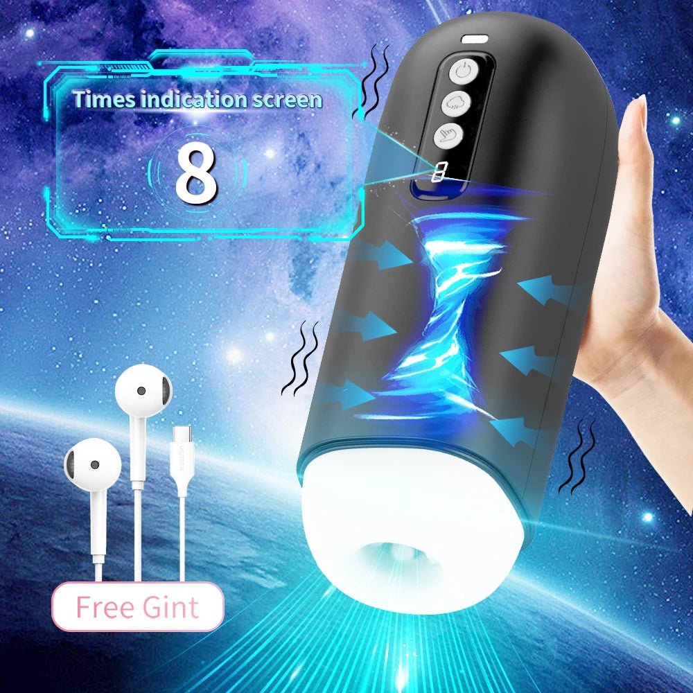 Storazone Automatic Masturbator for Men Penis Blowjob Sucking Vibrator Machine Vagina Pocket Pussy Masturbation Cup Adult Sex Toys for Man