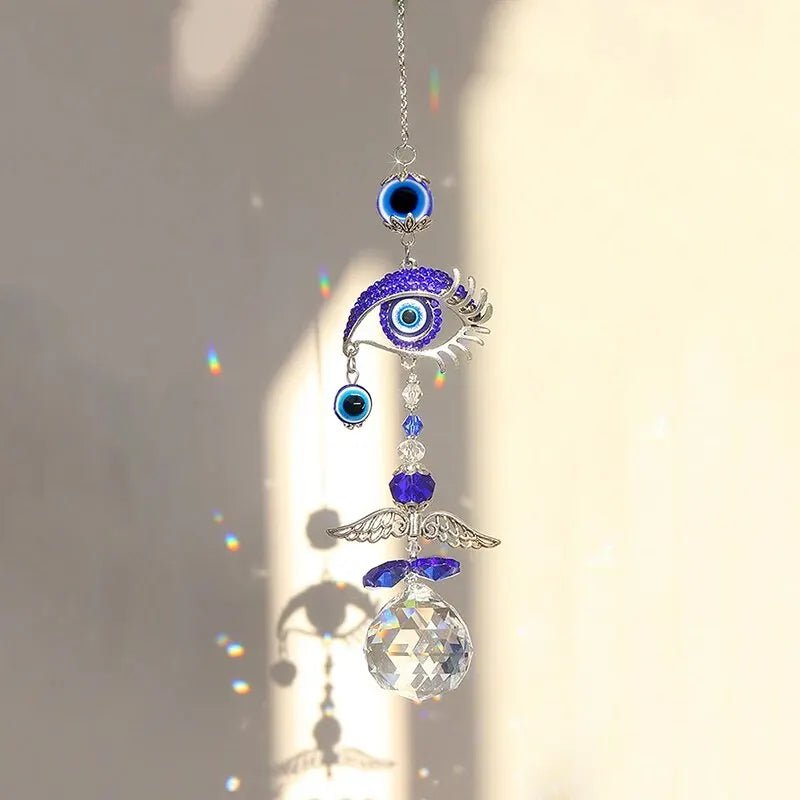 Storazone B 3274 1 Piece, Butterfly Devil's Eye, Crystal Pendant, Family Outdoor Garden Decoration