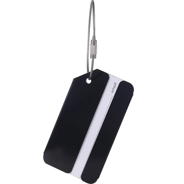 Storazone B Black / CHINA Creative Flying Aluminium Alloy Luggage Tag Suitcase ID Address Holder Baggage Boarding Tag Portable Label Bag