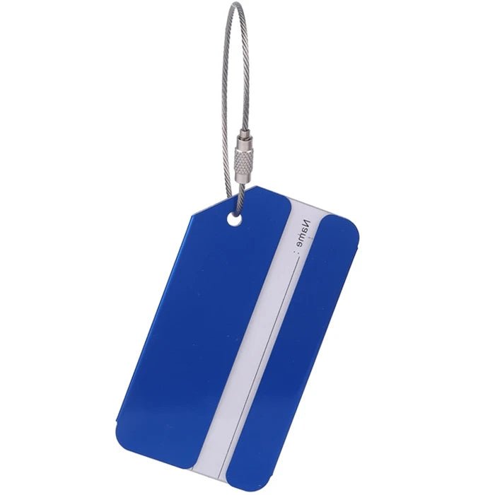Storazone B Blue / CHINA Creative Flying Aluminium Alloy Luggage Tag Suitcase ID Address Holder Baggage Boarding Tag Portable Label Bag