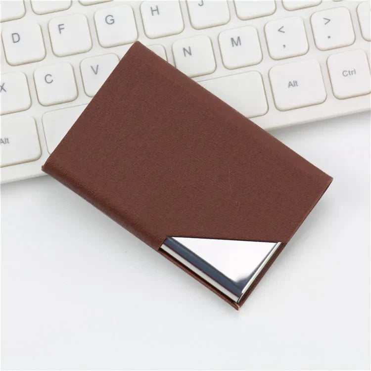 Storazone B-CF 1pc Card Holder Men RFID Blocking Aluminum Metal Slim Wallet Money Bag Anti-scan Credit Card Holder Thin Case Small Male Wallet