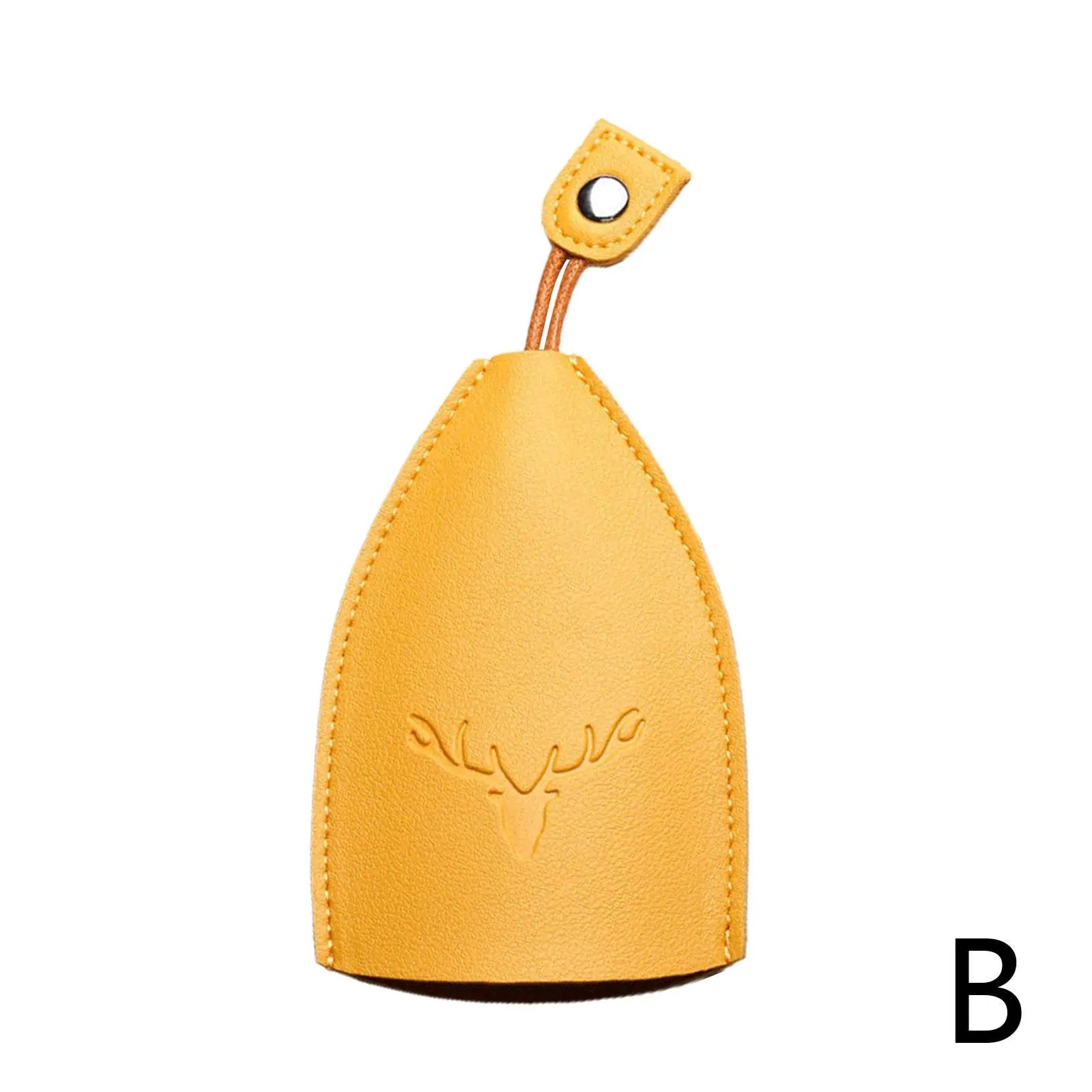 Storazone B / China Christmas Elk Key Box Cute Pull Out Key Wallets Case PU Leather Key Case Pull Type Pocket Key Holder For Keys Leather keychain