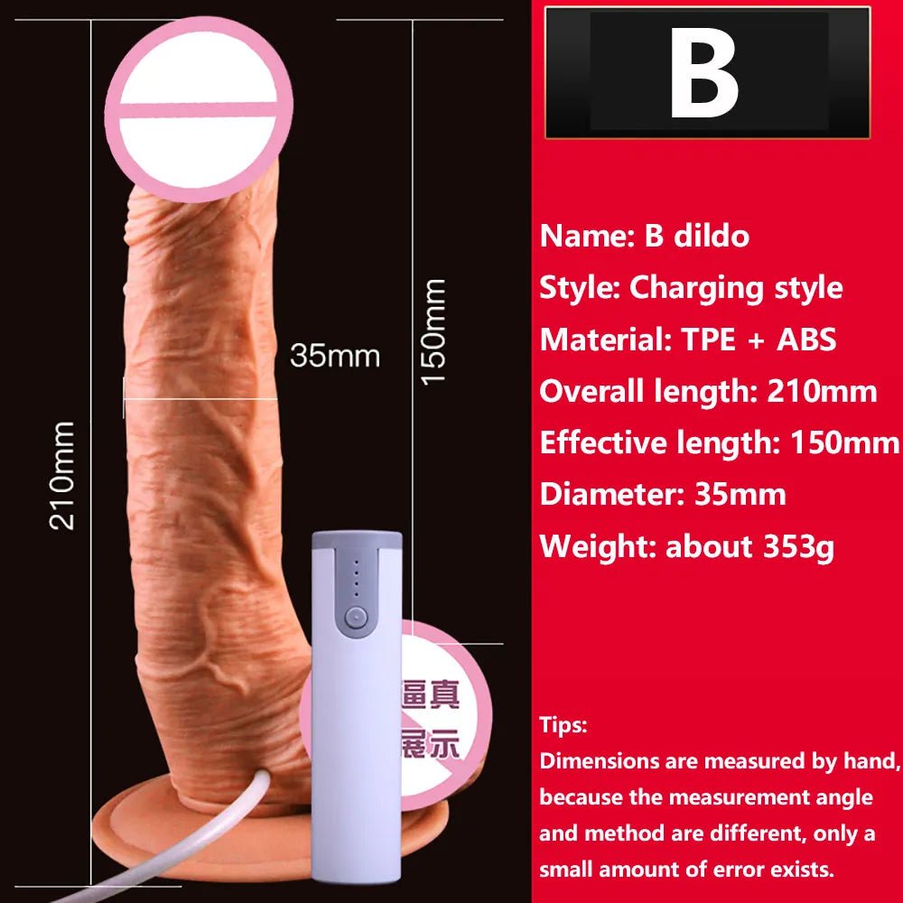Storazone B / CHINA New Female Masturbator Vibrating Ejaculating Dildo For Men Realistic Dildos Anal Plug Dildo Vibrator For Couples Intimacy Goods