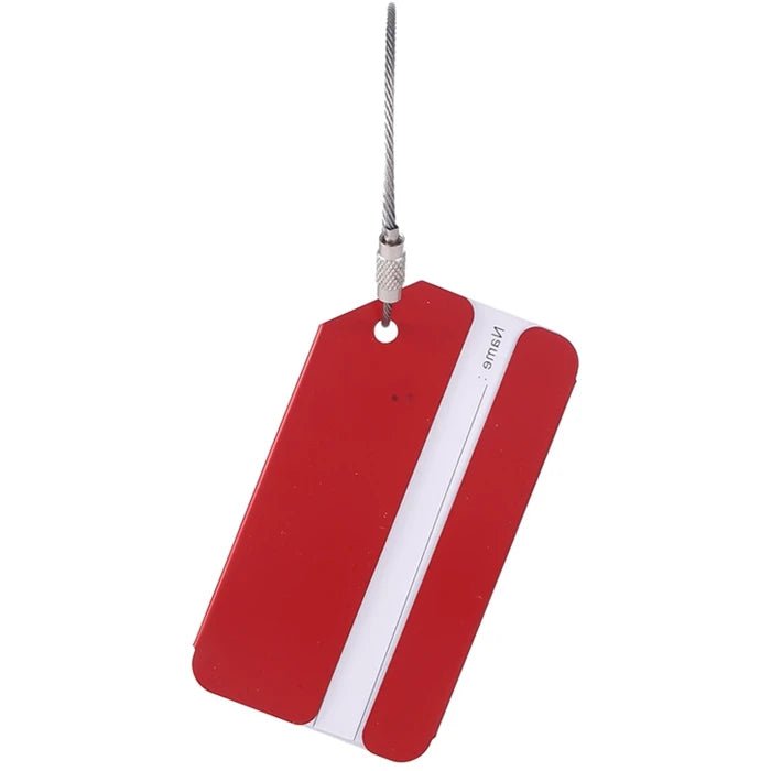 Storazone B Red / CHINA Creative Flying Aluminium Alloy Luggage Tag Suitcase ID Address Holder Baggage Boarding Tag Portable Label Bag