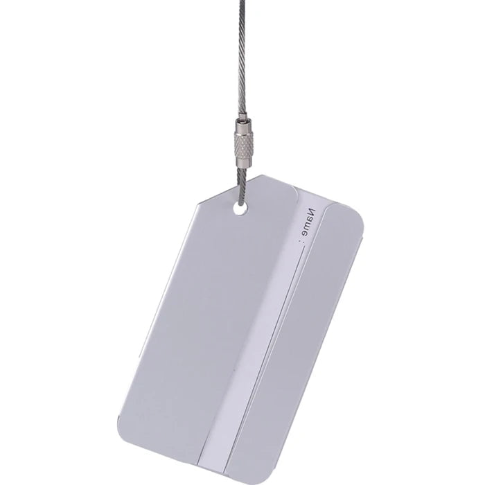 Storazone B Silver / CHINA Creative Flying Aluminium Alloy Luggage Tag Suitcase ID Address Holder Baggage Boarding Tag Portable Label Bag
