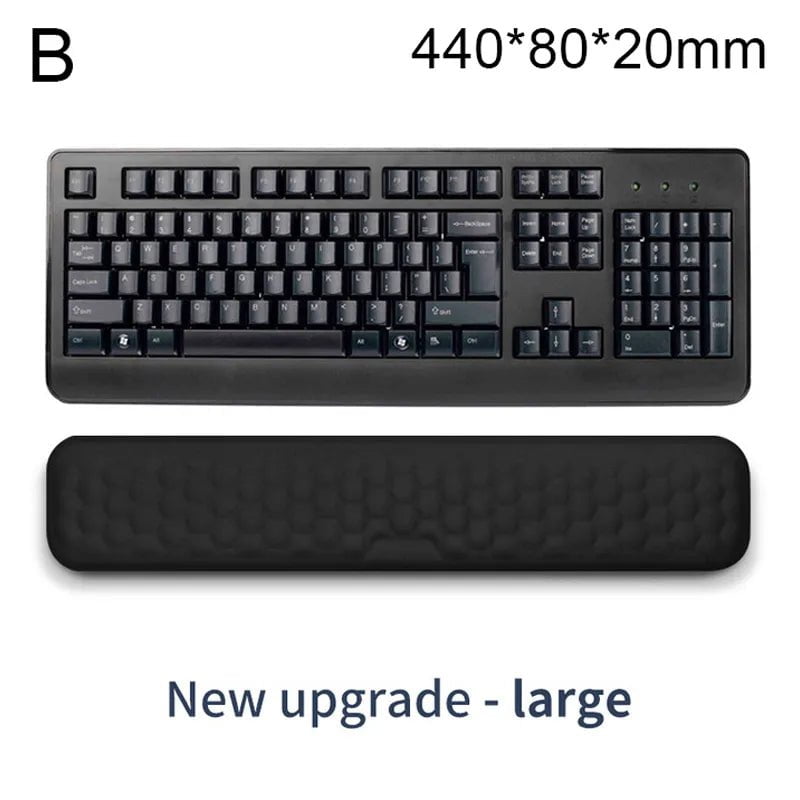 Storazone B The New Mouse & Keyboard Wrist Protection Rest Pad With Massage Texture For PC Gaming Laptop Keyboard Mouse Memory Cotton Rest