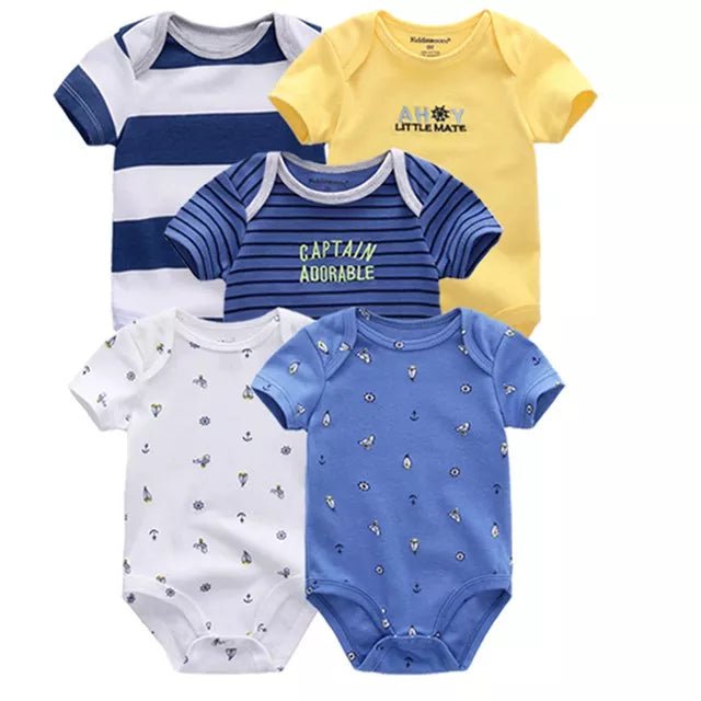 Storazone Baby Clothes5068 / 3M 5PCS/Lot Newborn 100%Cotton Unicorn 0-12M Baby Boys Clothes Bodysuits Girls Clothing Baby Girls Clothes Roupas de bebe