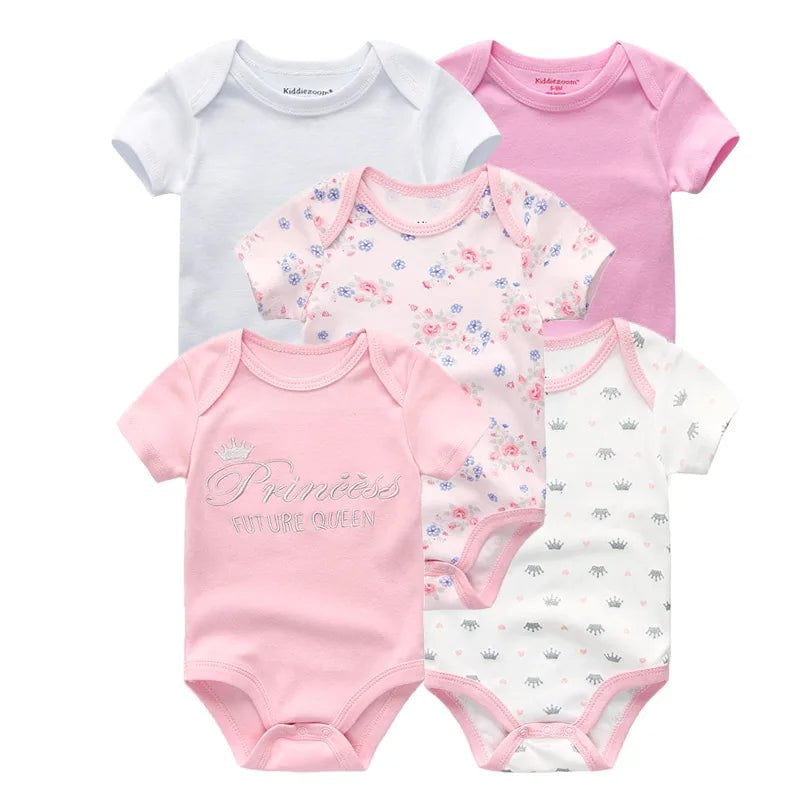 Storazone Baby Clothes5993 / 3M 5PCS/Lot Newborn 100%Cotton Unicorn 0-12M Baby Boys Clothes Bodysuits Girls Clothing Baby Girls Clothes Roupas de bebe